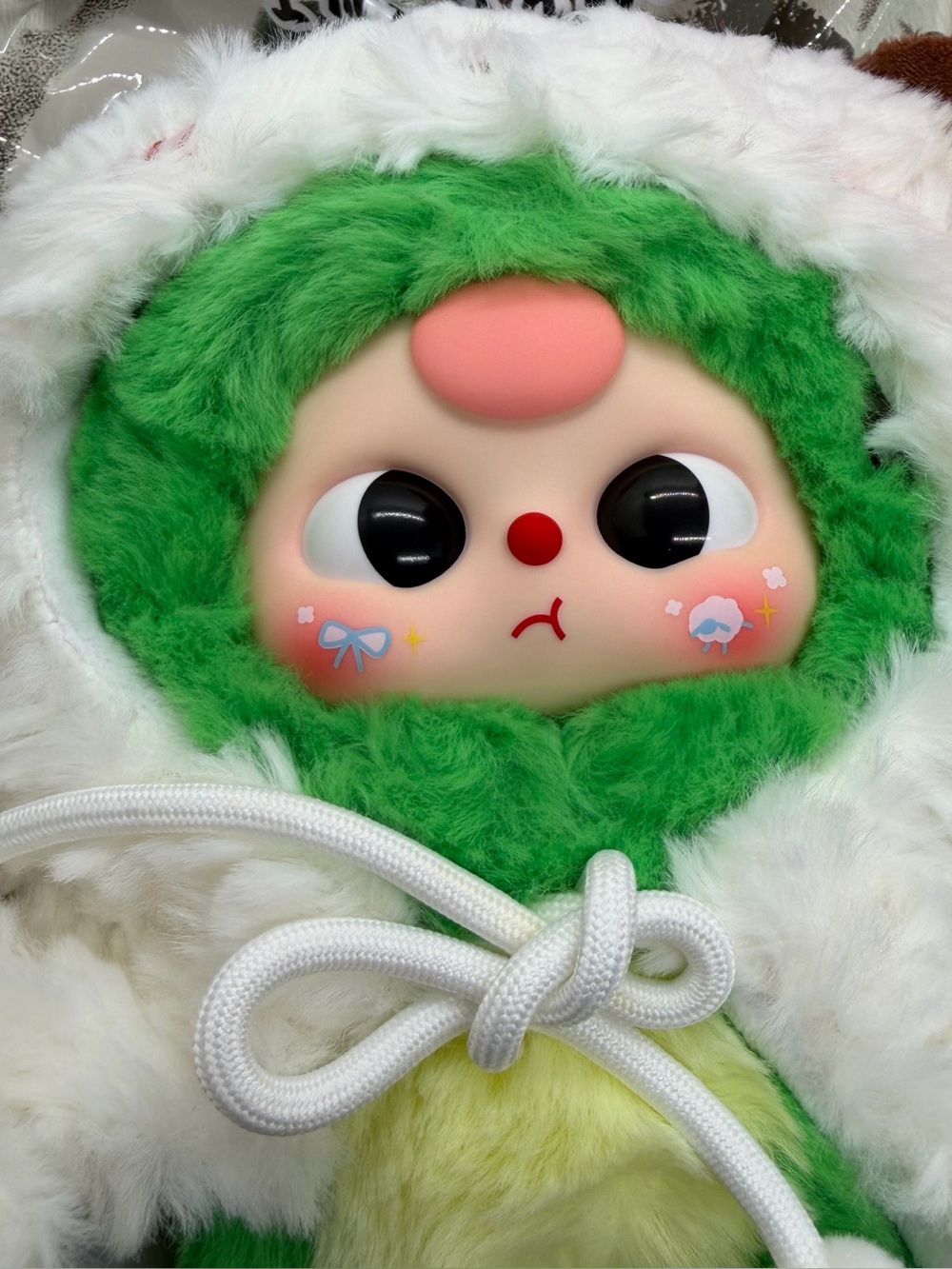 Baby Three I’m Not A Warrior Confirmed Frog Plush Pendant Doll - Picture 2 of 6